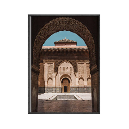 Islamic Architecture Canvas - Golden Alif Gallery