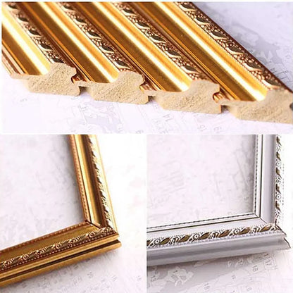 European Style Diy Outer Frames for Islamic Canvas - Golden Alif Gallery