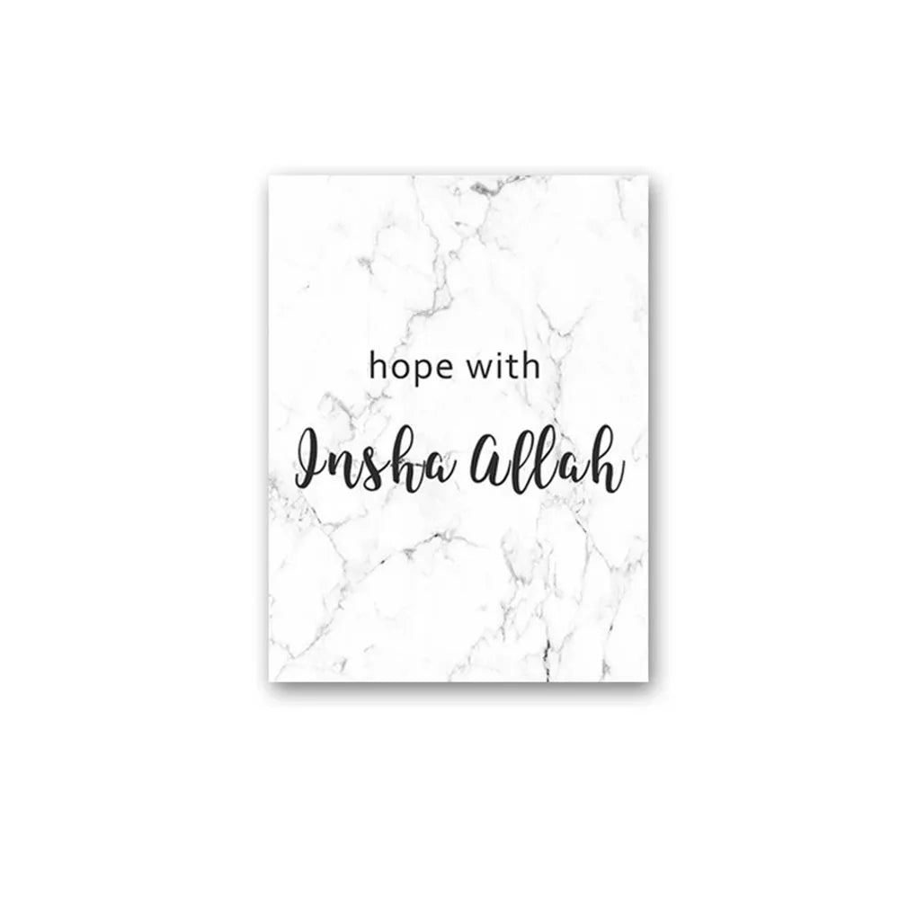 Islamic Canva Marble Texture (Dhikr)| Start with Bismillah, End with Alhamdulillah - Golden Alif Gallery