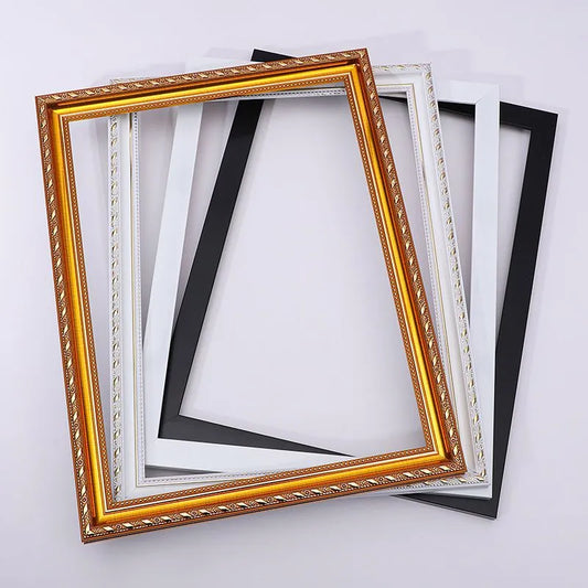 European Style Diy Outer Frames for Islamic Canvas - Golden Alif Gallery