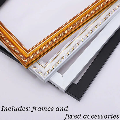 European Style Diy Outer Frames for Islamic Canvas - Golden Alif Gallery