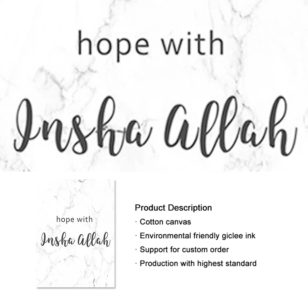 Islamic Canva Marble Texture (Dhikr)| Start with Bismillah, End with Alhamdulillah - Golden Alif Gallery