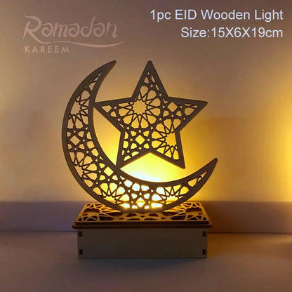 Wooden Decoration Ramadan, Eid - Golden Alif Gallery